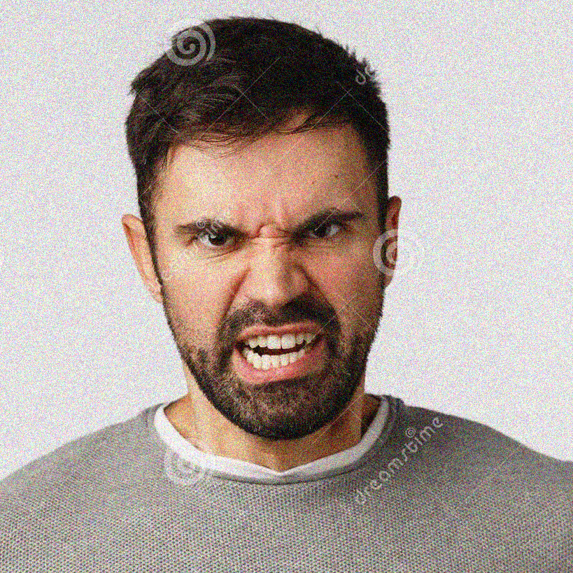 Bob looking angry and definitely not a stock image