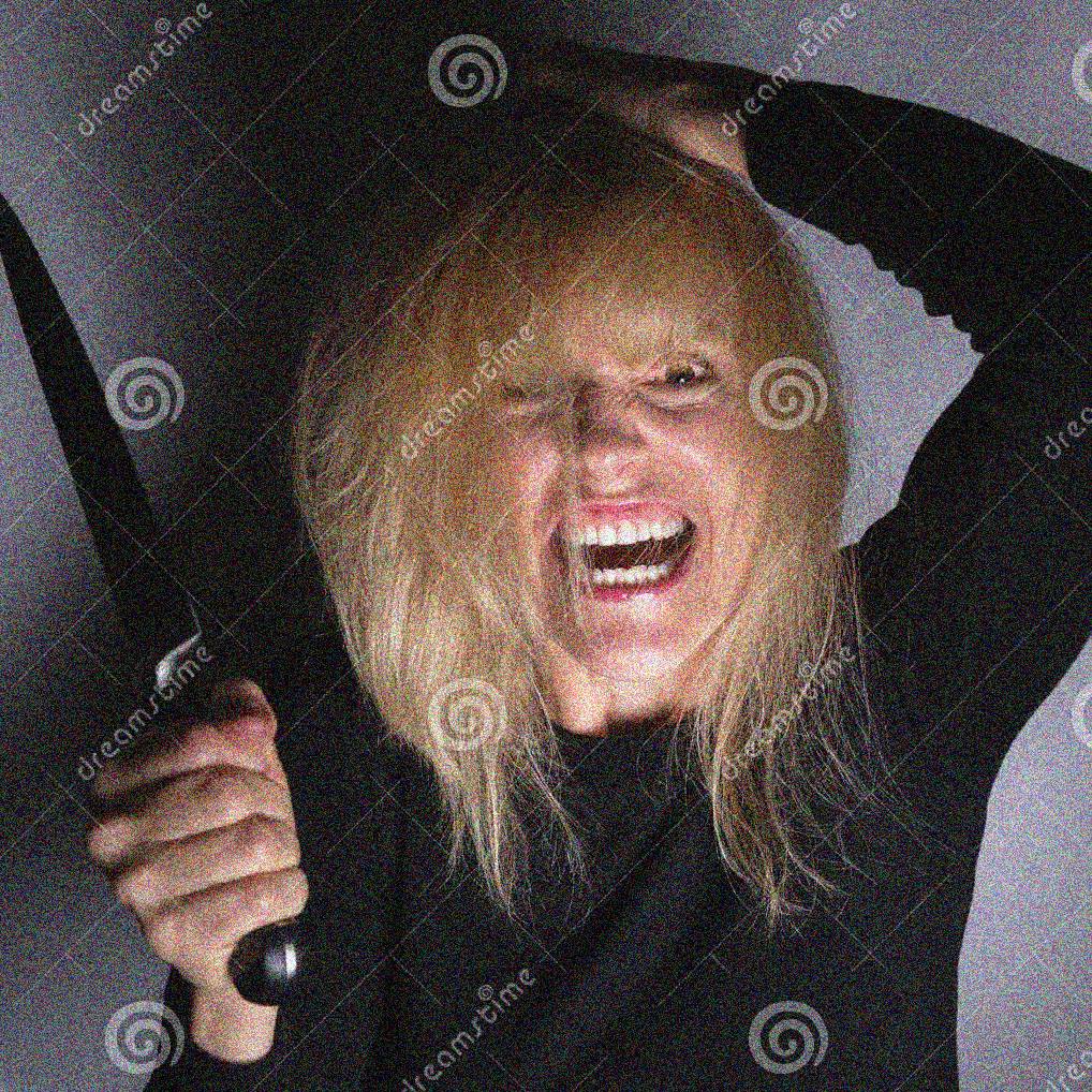 Lilly looking crazy and definitely not a stock image