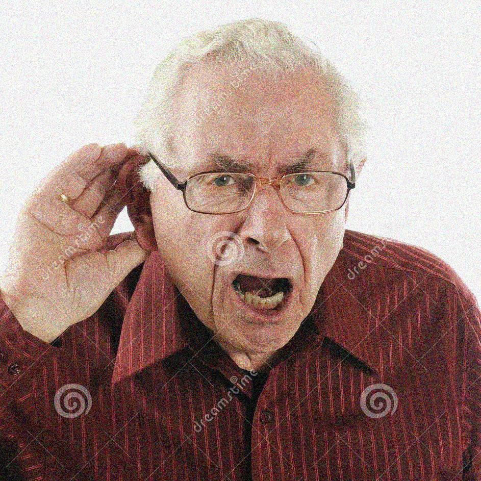 Sonny screaming "WHAT?!" and definitely not a stock image